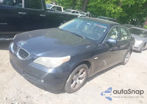 2007 BMW 525I из США, поврежденный, VIN WBANE53547CW61936